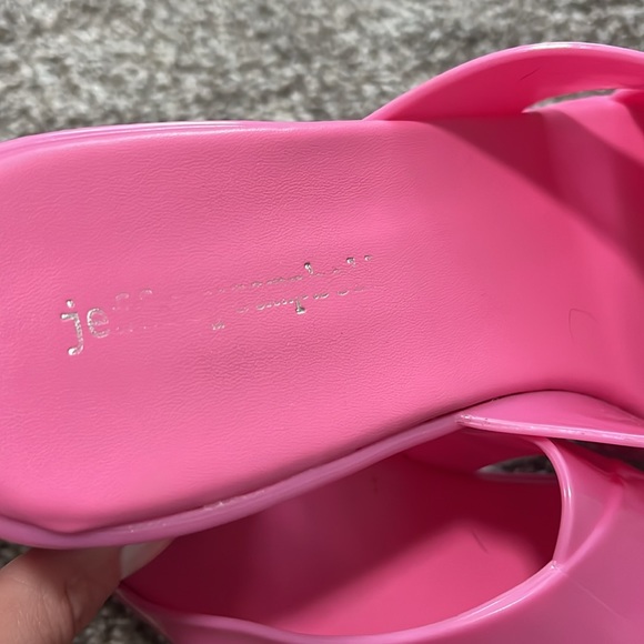 JEFFREY CAMPBELL BARBIE PINK KITTEN HEEL SANDAL - Picture 2 of 4
